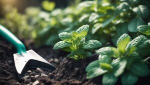 eliminate invasive mint plants