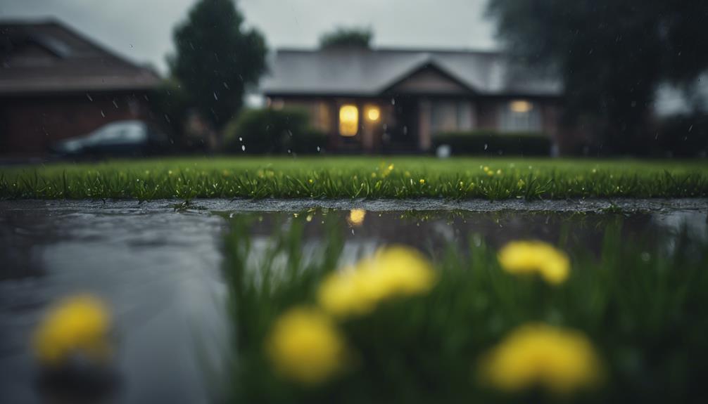 rain and lawn treatments