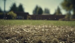 sowing lawn grass seed