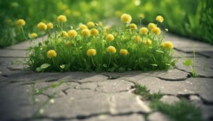spring lawn weed removal